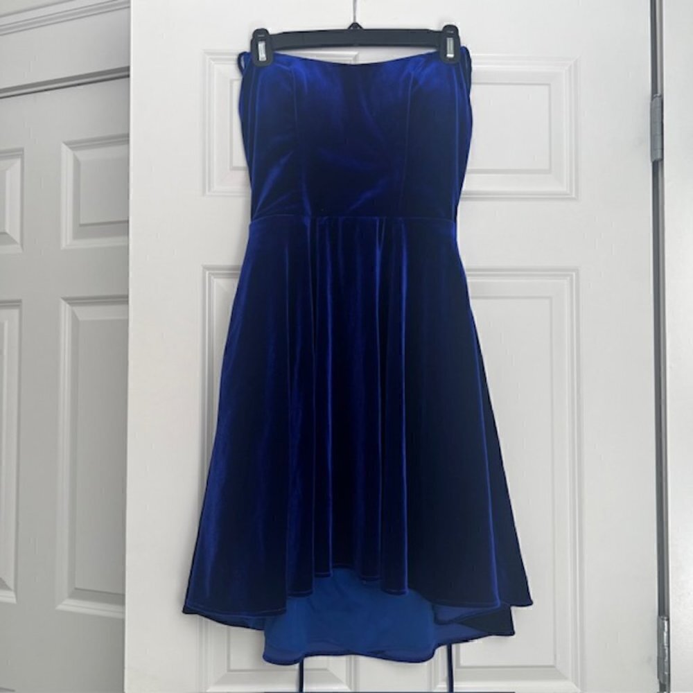 JOVANI Dress Cocktail Blue - Picture 6 of 10
